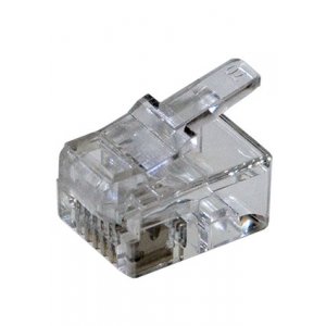 L-KLS12-RJ12-6P6C-01, вилка на кабель TP-6P6C