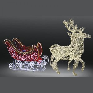 Фигура олени с санями