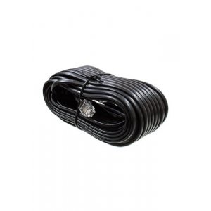 18-3152, Телефонный удлинитель 6P4C,L=15.00м., черный