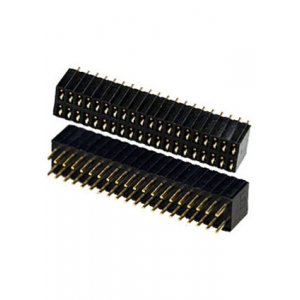 PBD1.27-40, гнездо на плату шаг 1.27мм 2x20 пр расст.между ряд 2.54 мм