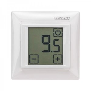 Терморегулятор сенсорный RX-419B белый REXANT (совместим с Legrand серии «Valena»)