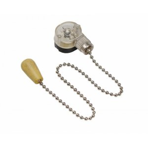 Выключатель для настенного светильника c  деревянным наконечником,  silver  REXANT