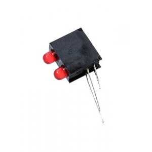 L-934DB/2ID, два красных светодиода 3мм в корпусе