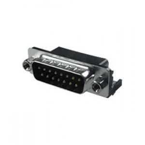 DRB-15MA, вилка D-SUB 15 pin на плату угловая 7.2мм