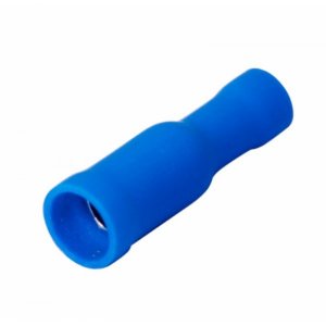 КЛЕММА ШТЕКЕРНАЯ изолированная гнездо - 4мм 1.5-2.5мм² (РШи-м 2.5-4 / РШИм 2-5-4 / FRD2-156) синий  REXANT