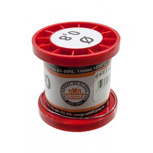 Припой ПОС40 ПРВ 0.8мм  катушка 100г