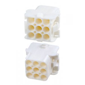 350782-1, UMNL розетка на кабель 3х3 контакта 6.35мм