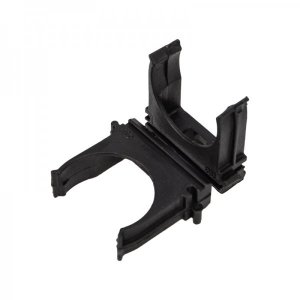 Крепеж-клипса для трубы ø 32 мм, черная (100 шт./уп.) REXANT