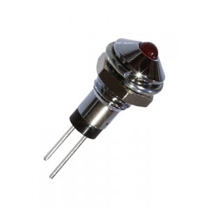 H10+B5133b, Светодиод красный 3мм с держателем на панель М6