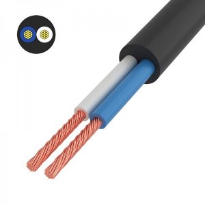 Провод ПВС 2x1,5 мм², черный, длина 20 метров, ГОСТ  REXANT