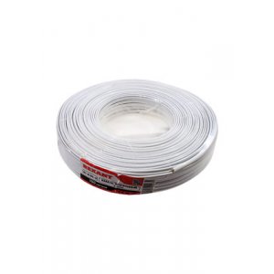 ШТЛП-4 CCA БЕЛЫЙ БУХТА 100М, ШТЛП-4, телеф.кабель 4 жилы, CCA ,белый , бухта 100м