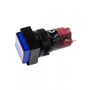 D16LMS1-1ABKB, кнопка без фикс. 250В/5А,  LED подсветка 24В