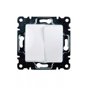 30001003 ВЫКЛЮЧАТЕЛЬ СКРЫТ.УСТ.2 КЛ. (БЕЛ.) Б/РАМКИ