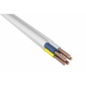 Провод ПВС 5x1,5 мм², 100 м., белый, ГОСТ  (ККЗ)     (для кондиционера)