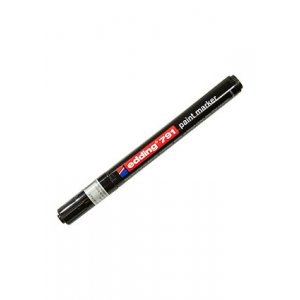 EDDING 791 черный, лаковый маркер  с круглым наконечником 1-2 мм