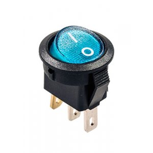 B-106 ПЕРЕКЛЮЧАТЕЛЬ 3 КОНТ. 12В СИНИЙ С ПОДСВЕТКОЙ (SMRS-101D)