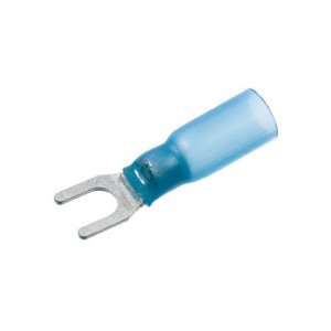 НВИ-Т 2.5-4, наконечник вилочный под винт М4 на провод 2.3мм синяя с термоусадкой
