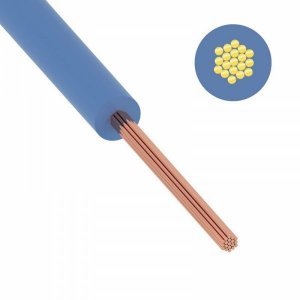 Провод ПуГВ (ПВ-3) 16 мм², 100м., синий, ГОСТ (ККЗ)