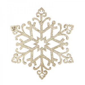 Елочная фигура "Снежинка "Снегурочка", 81 см, цвет золотой