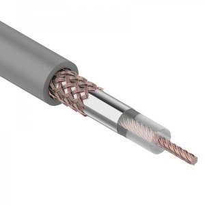 Кaбель RG-58 A/U (50 Ом), Cu/Al/Cu (19*0,12/48*0,10 мм) 64%, (бухта 100 м), серый REXANT