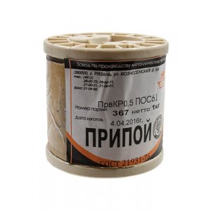Припой ПОС61 ПРВ 0.5мм катушка 1кг
