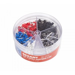 Набор втулочных наконечников НШВИ (0.5мм²; 0.75мм²; 1мм²; 1.5мм²; 2.5мм²)  в боксе  (E-400)  REXANT