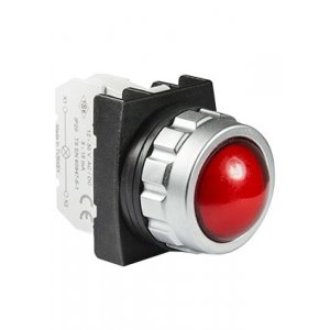 B060XK, Арматура сигнальная красная со светодиодом 12-30 В перем. и пост. тока