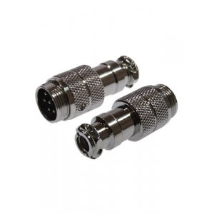 1-563-6, разъем MIC-16 6 контактов штекер металл на кабель