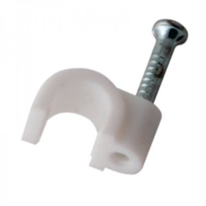 Крепеж кабеля круглый  4 мм, белый (упак. 50 шт)  REXANT