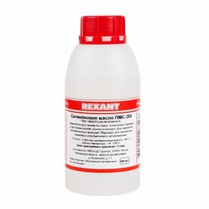 Силиконовое масло REXANT, ПМС-100, 500 мл, флакон, (Полиметилсилоксан)
