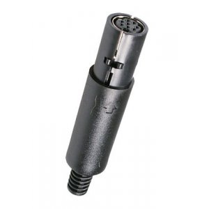 MDN-8F, разъем MiniDIN гнездо на кабель (аналог AF-2480)