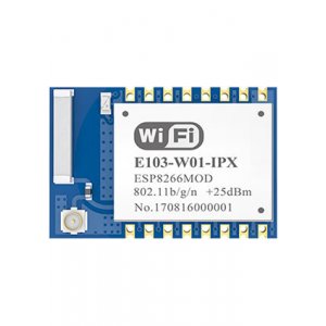 E103-W01-IPX, модуль WiFi, ESP8266EX, 2.4GHz, UART, 0.1 км