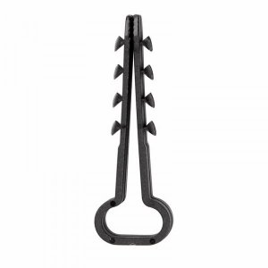 Дюбель-хомут нейлоновый прямоугольный 6-12 мм, черный (упак. 100 шт)  REXANT