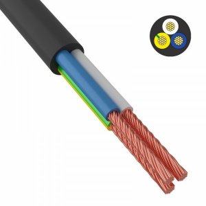 Провод ПВС 3x1,5 мм², 150 м., черный, ГОСТ  (ККЗ)