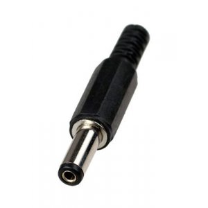 3-221, Разъем питания штекер 5.5x2.1x14мм пластик на кабель