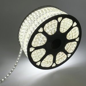 LED лента 220В, 10*7 мм, IP67, SMD 2835, 60 LED/m БЕЛАЯ (6000 K), без устан.набора, предлагаем 142-801