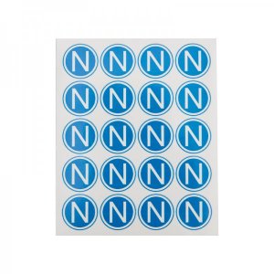 Наклейка знак электробезопасности «N» d - 20 мм REXANT, стоимсоть за 1шт (100 наклеек в упаковке)