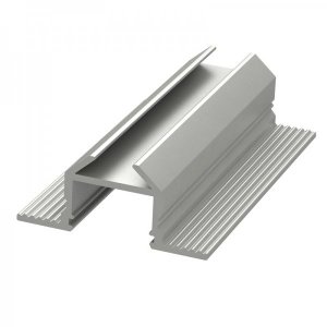 Алюминиевый профиль угловой накладной/врезной (длина 3м) для линеек шир до 10мм  цена за метр чайка