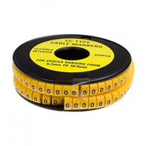 EC-3 "0", маркер для кабеля  "0"  250шт