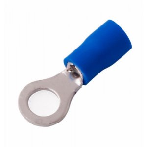 НАКОНЕЧНИК КОЛЬЦЕВОЙ изолированный ø6.5мм 1.5-2.5мм² (НКи 2.5-6 / НКи2-6 / RV2-6) синий  REXANT