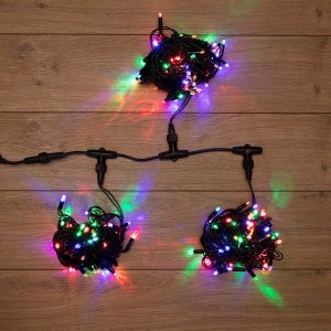 Клип лайт 24В, 3 нити по 10 м, 198 LED МУЛЬТИ, не соединяется