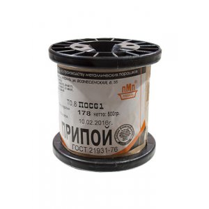Припой ПОС61 ТР 0.8мм катушка 500г