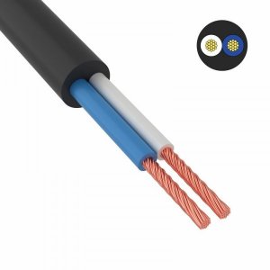 Провод ПВС 2x0,75 мм², 200 м., черный, ГОСТ  (ККЗ)