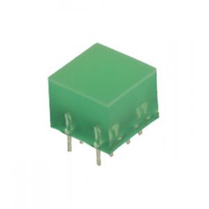 L-875/4GDT, светодиодная полоса зеленая 10х10мм 10мКд