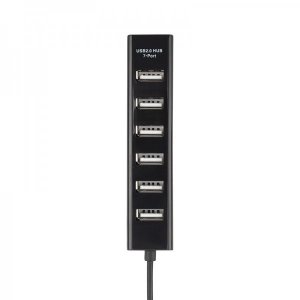 Разветвитель USB на 7 портов черный REXANT