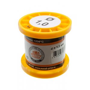 Припой ПОС40 ТР 1.0мм катушка 100г