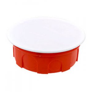 КР1105 КОРОБКА РАСПР. СП 100Х40(У198) Д/СПЛОШ.СТЕН С КРЫШКОЙ