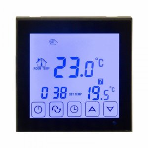 Терморегулятор сенсорный с автоматическим программированием R200B (черный) 3500 Вт REXANT