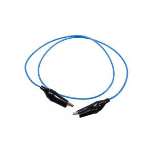 Провод ПВ-3 1,0 синий, крокодил +крокодил 0,7м