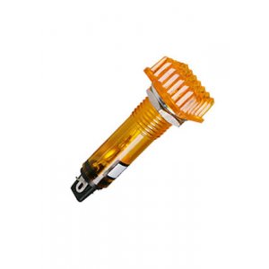 P-807Y-12V, лампа накаливания с держателем желтая 12В d=13мм